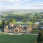 blenheim palace from up above 